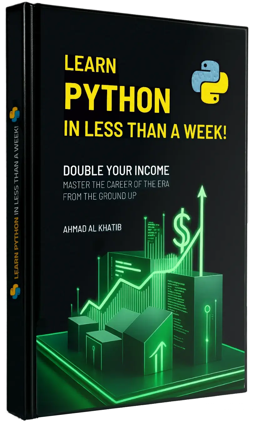 Book cover: Learn Python in Less Than a Week, authored by Ahmad Al Khatib